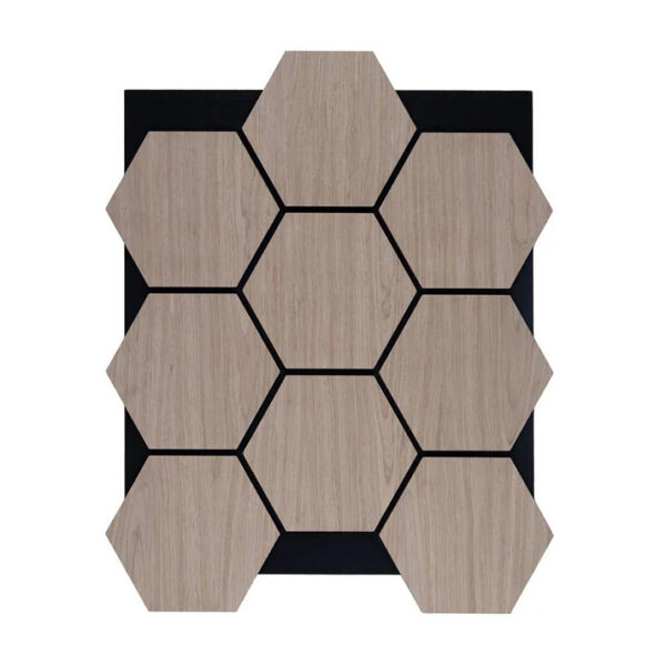Hexagon Acoustic Wall Panel - Light Oak