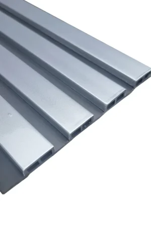 Chrome and black pvc wall panel